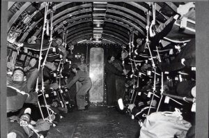 There's plenty of work for these girls today too - in fact, there aren't enough hands for the job. Here two flight evacuation nurses are sho