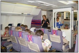 Next was a tour of the United Airlines History Museum, along the hallways on the second floor of the B and E wings. Finally, they built and 