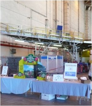 Left - The UAHF was allocated space at this year’s Family Day and showcased a vintage advertising display from the early 1980s. Right – UAHF