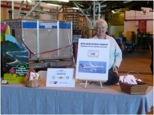 Left - The UAHF was allocated space at this year’s Family Day and showcased a vintage advertising display from the early 1980s. Right – UAHF